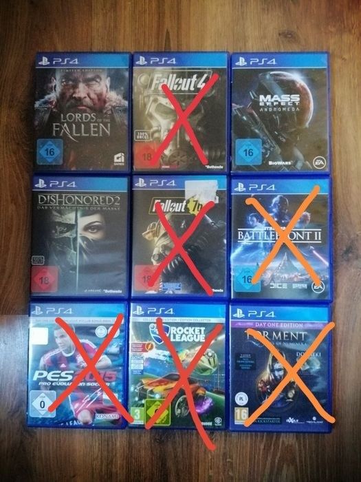 Gry na Ps4, 25 zł sztuka