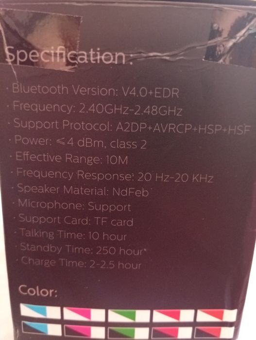 Phones sem fios (cartão micro SD)