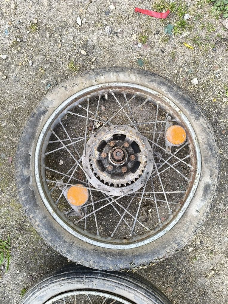 Rodas de mota antiga