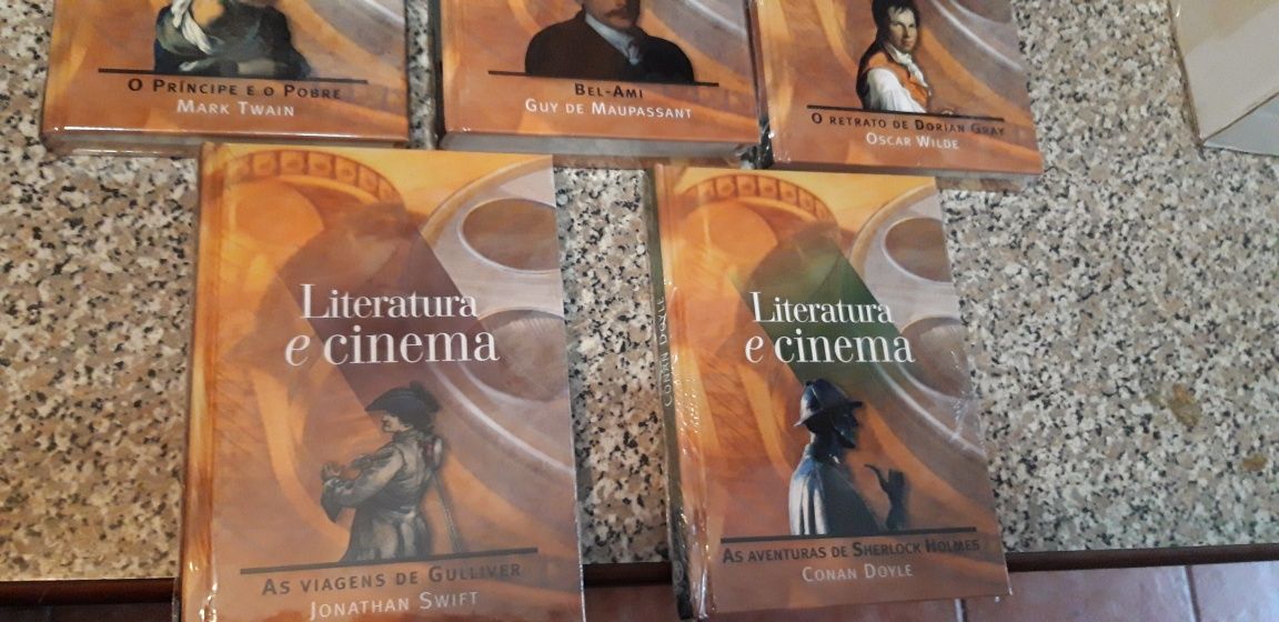 Conjunto 5 Livros Literatura e Cinema Novos