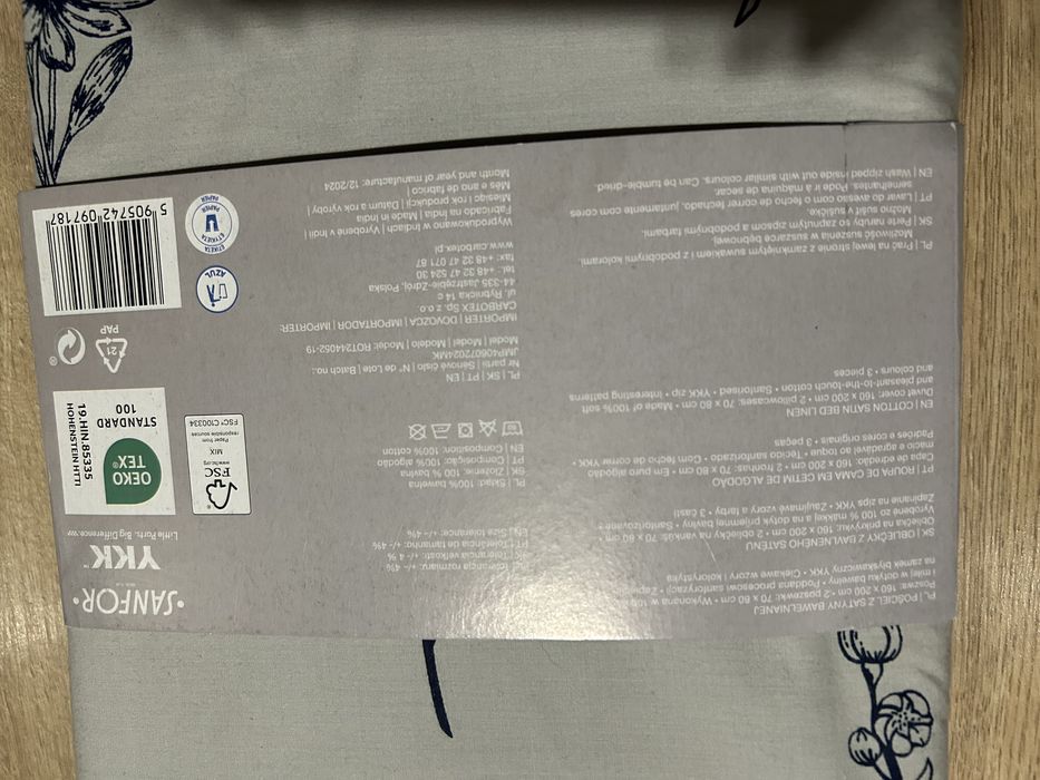 Nowa posciel 160x200 2 poszewki  bawelna satynowa komplet pościeli