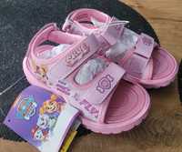 Nowe sandałki dziewczęce Psi Patrol na rzepy bardzo lekkie rozmiar 26