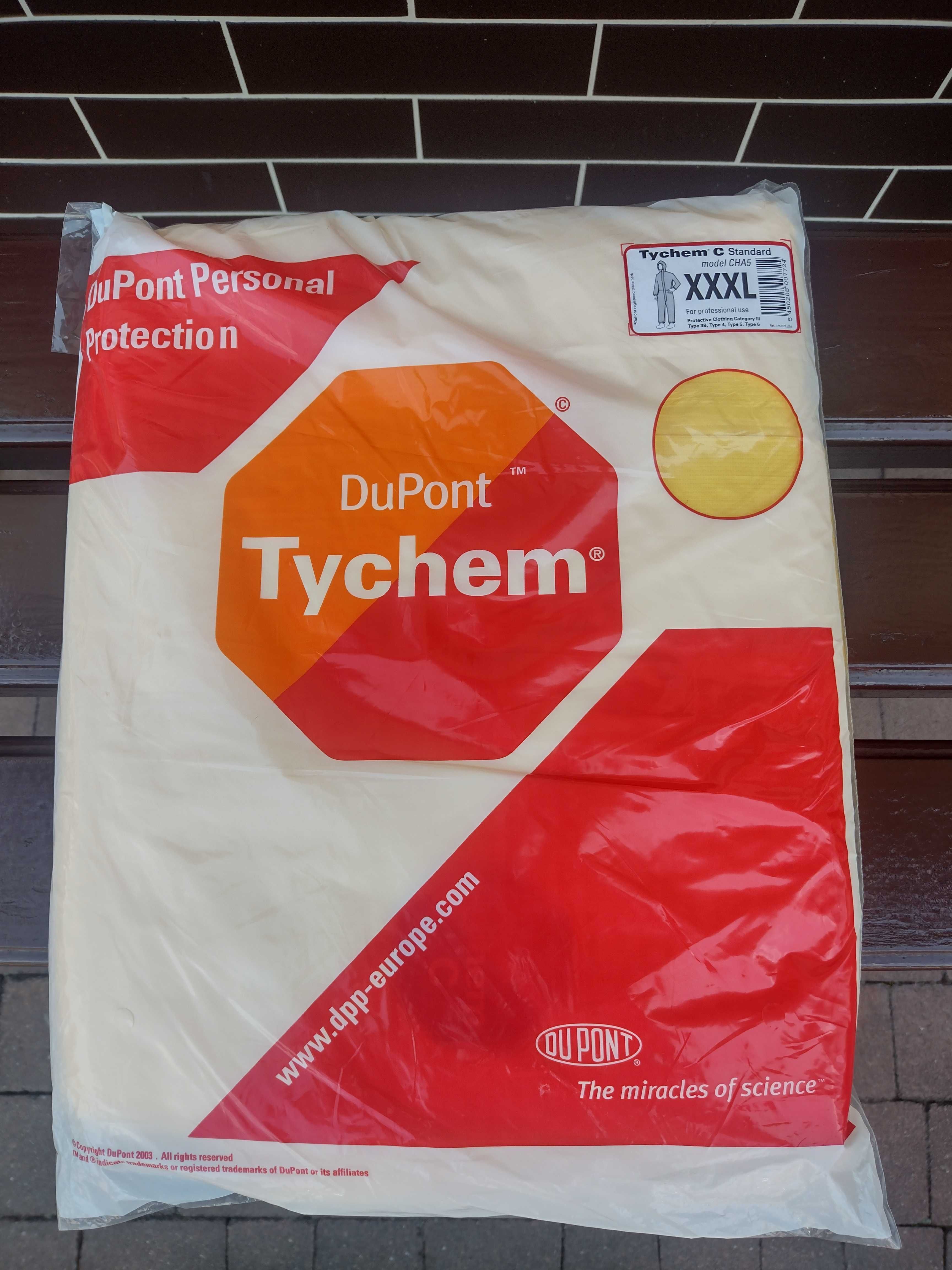 KOMBINEZON OCHRONNY DuPont Tychem "C" Standard model CHA5 ROZM. XXXL