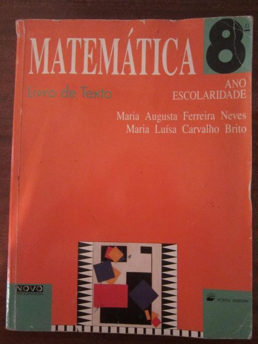 Matemática 8ºano Livro de Texto Porto Editora - Maria Neves , Maria Br