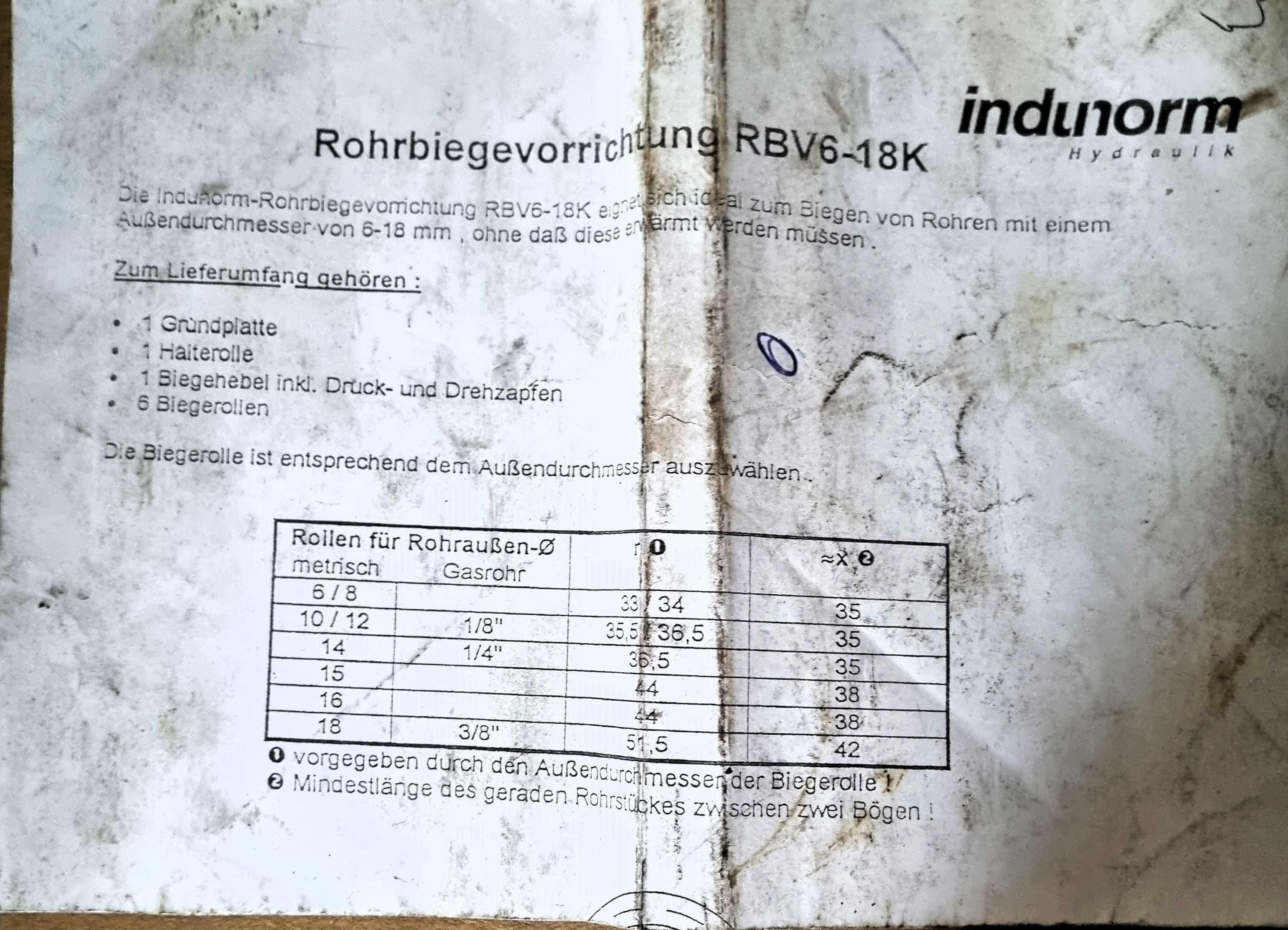 Giętarka do rur.