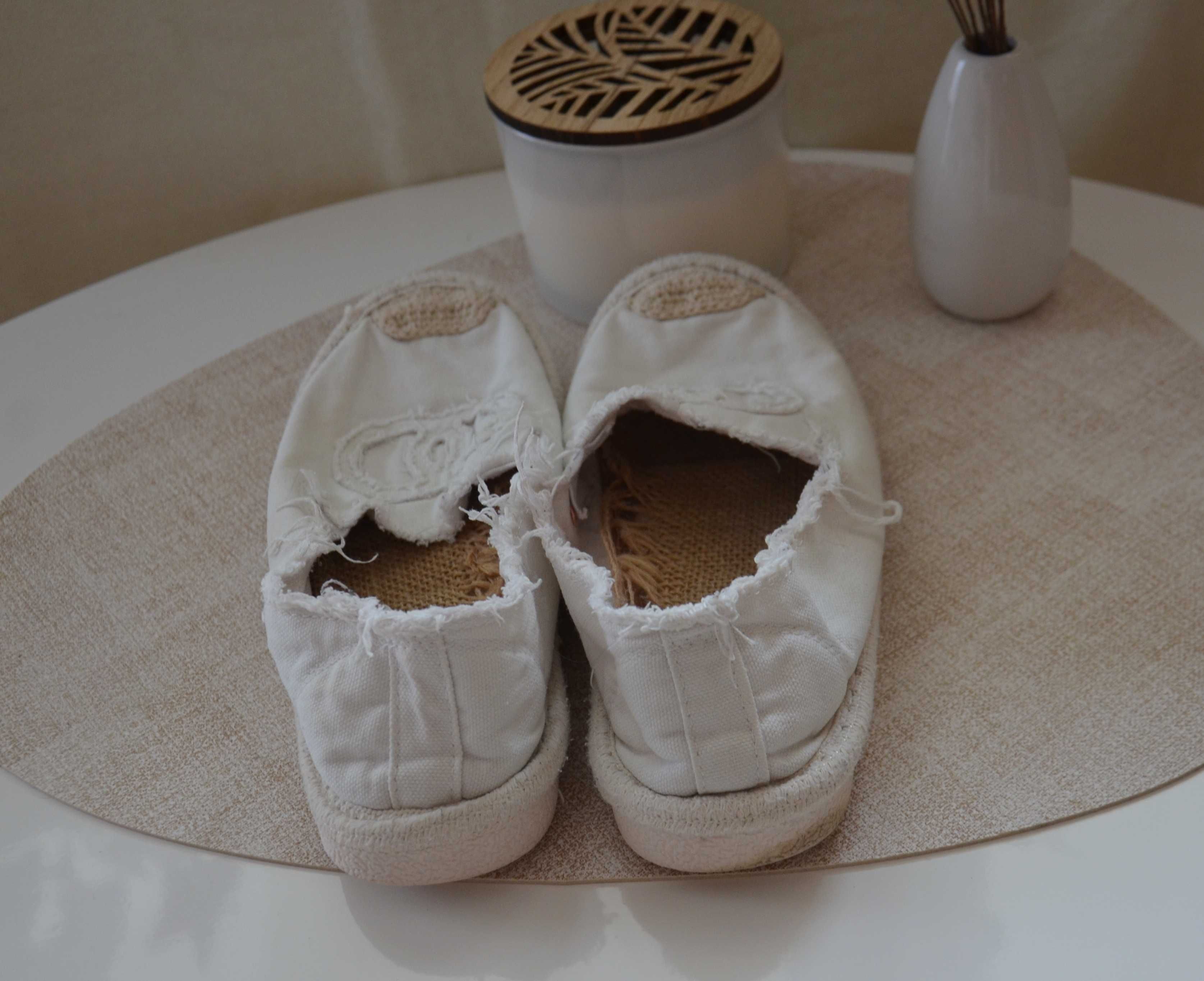 Espadryle białe damskie rozmiar 38