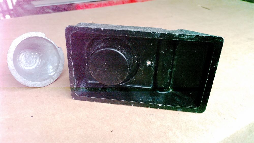 Радянська металева  чорнильниця