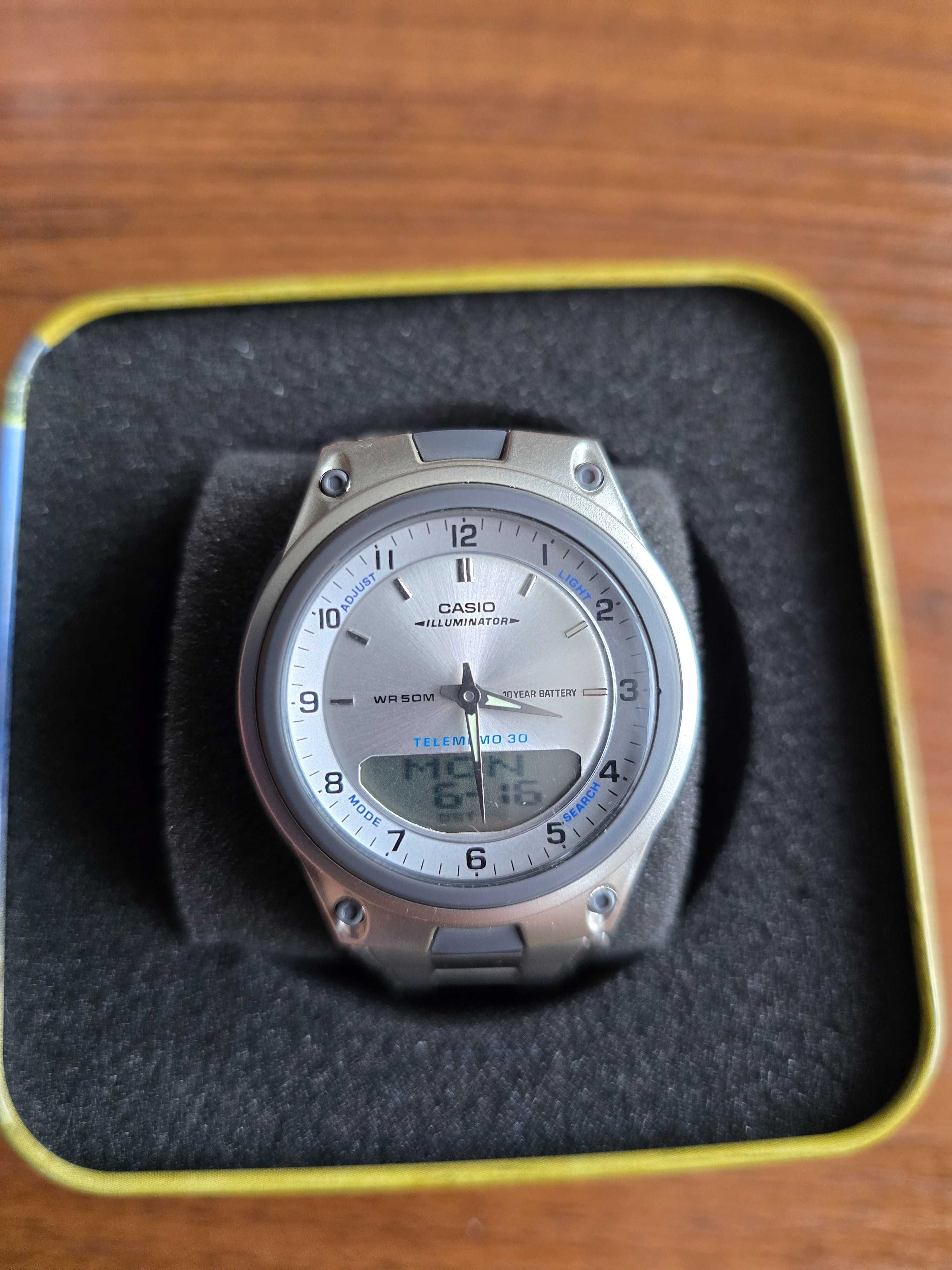 Męski zegarek Casio AW-80D-7av DUAL -TIME NOWY