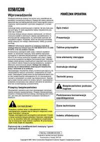 Volvo EC 15B EC20B DTR Instrukcja obsługi PL