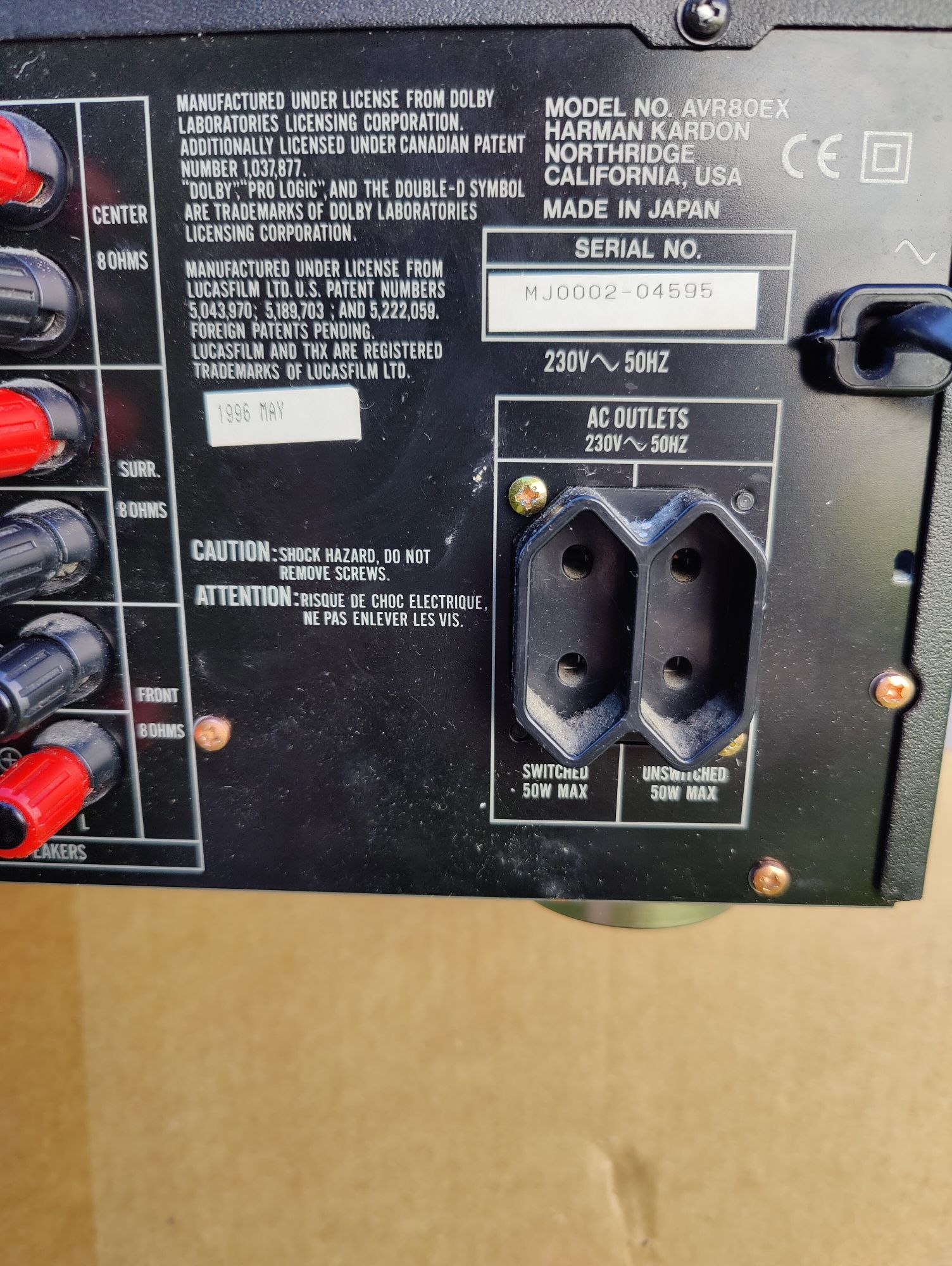 Amplituner Harman kardon avr 80