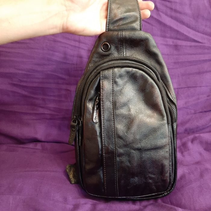 Чоловіча шкіряна сумка.