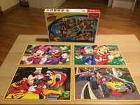 Puzzle 4 w 1 Mickey and the Roadster Racers