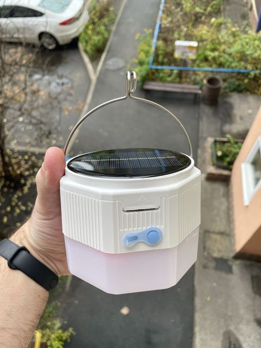 ЕКСКЛЮЗИВ, Акумуляторна лампа із 4 акумуляторами 18650, 30 ват