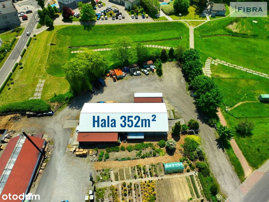 Działka usługowa z halą w mieście, obniżka.