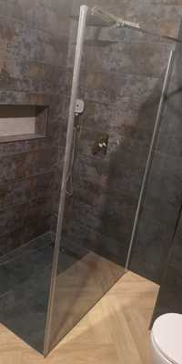 Kabina ścianka 120x195  WALK IN Omnires Manhattan szyba prysznicowa