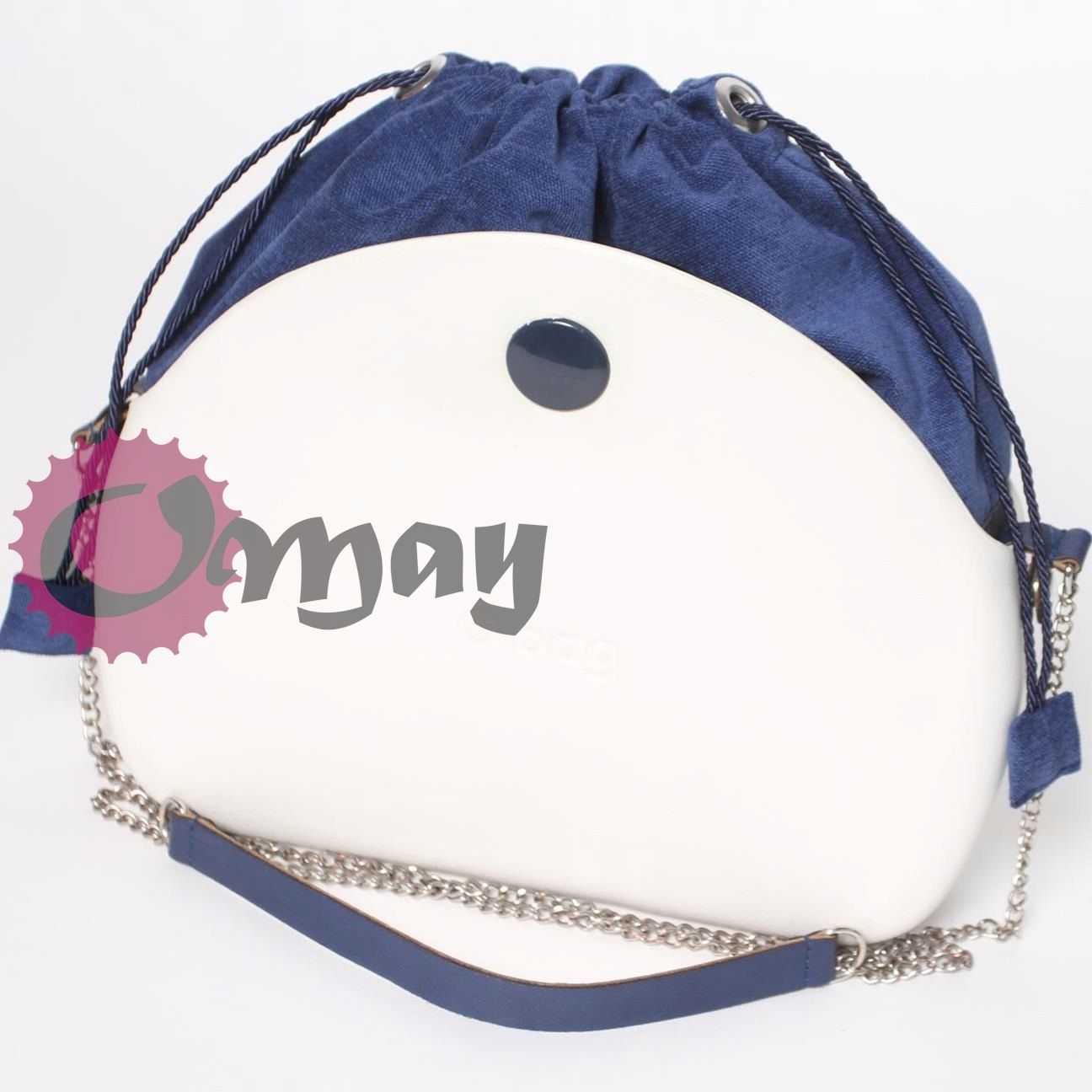 organizer OBAG MOON LIGHT worek elegancki welur granat atrament OMAY