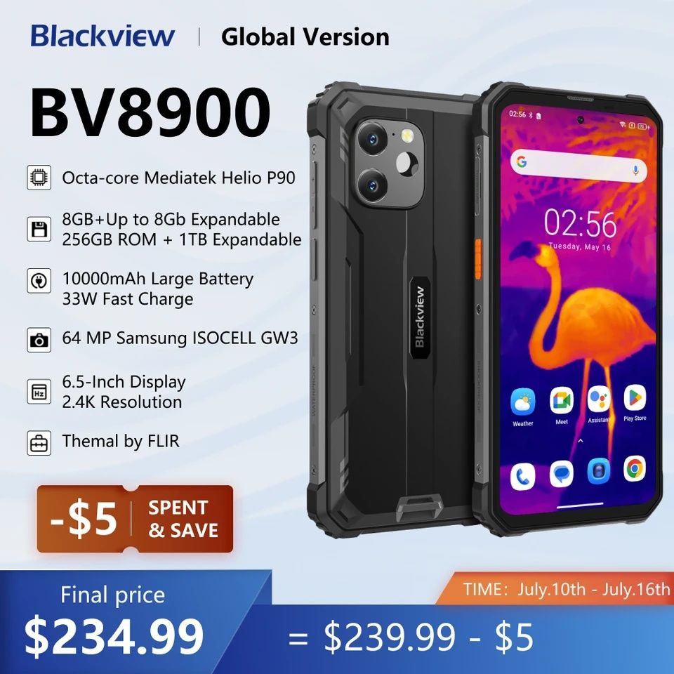 Смартфон Blackview 8900 з тепловізором