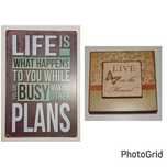 Placas decorativas com pensamentos