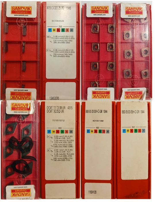 Твердосплавні пластини CNMG, VBMT, WNMG, DCMT