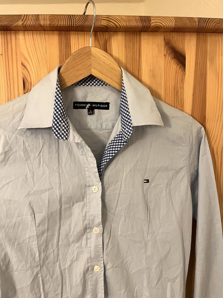 Tommy Hilfiger koszula damska S błękitna klasyczna