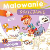 Malowanie doklejanie KOTKI MALOWANKA