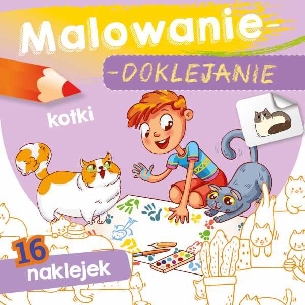 Malowanie doklejanie KOTKI MALOWANKA