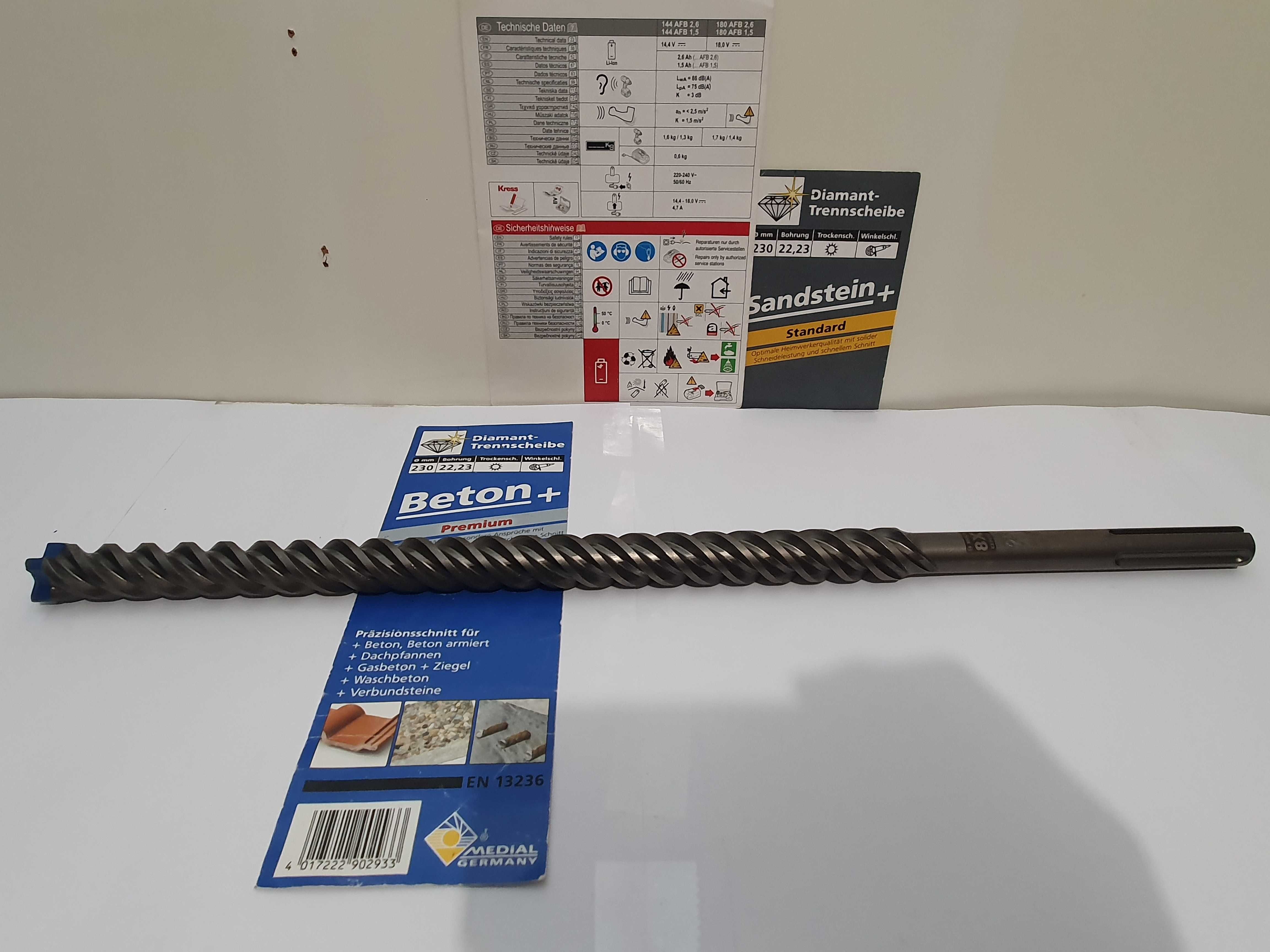 Wiertło przebiciowe BOSCH 25X520 SDS-MAX długie Nowe 8x EXPERT
