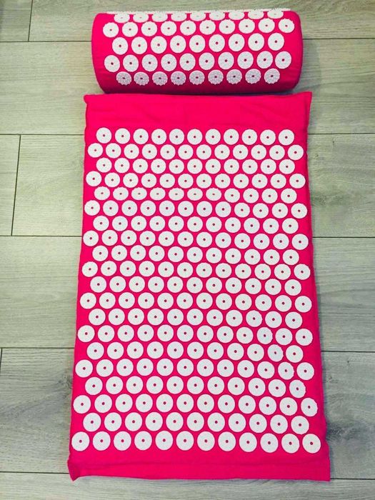 Набор массажный коврик и валик