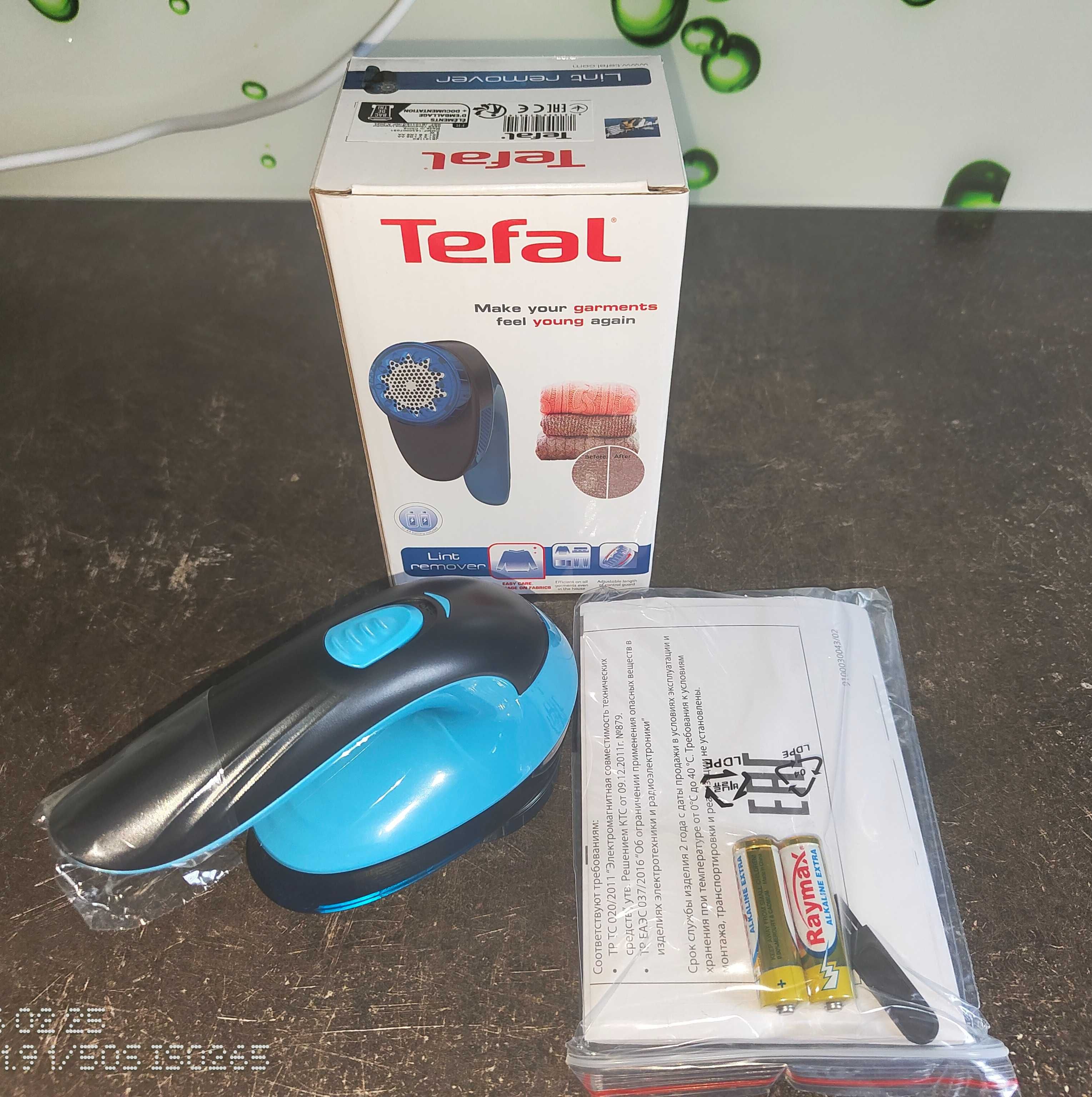 Nowa Golarka Tefal JB1011 Bezprzewodowa Do Ubrań Niebieska - Wyprzedaż