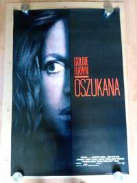 Plakat filmowy OSZUKANA/Goldie Hawn/Oryginał z 1992 roku.