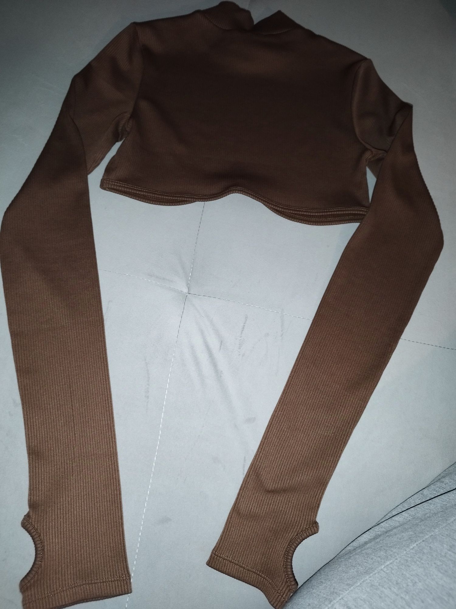 Crop top/krótka bluzka damska XS H&m