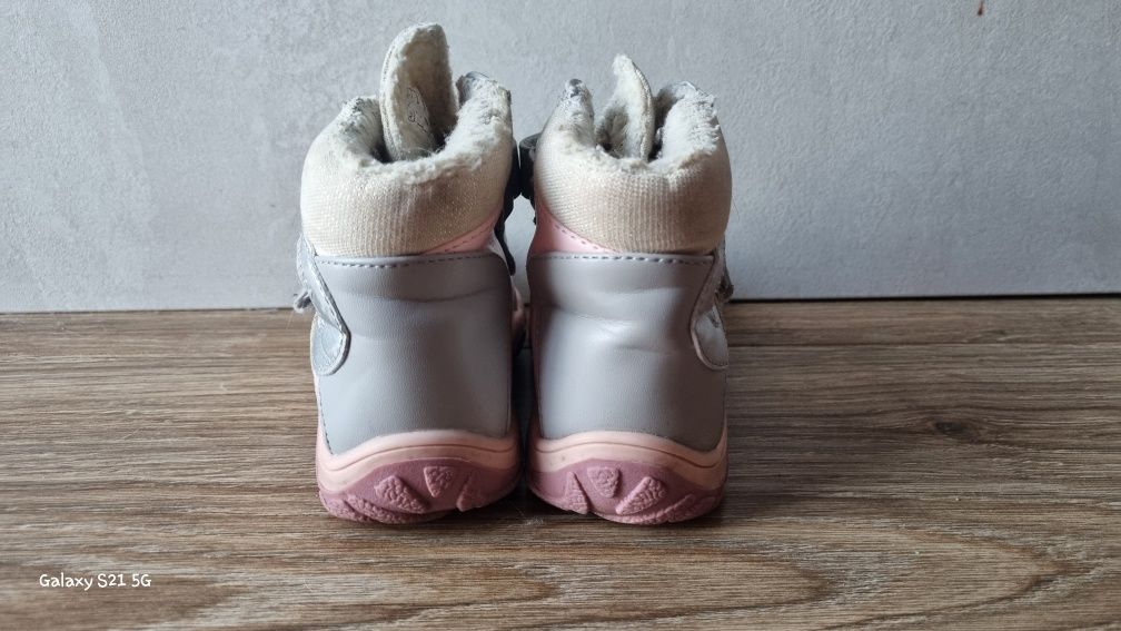 Kozaki, trzewiki Wojtyłko dla dziewczynki , buty na zimę, bardzo ciepł