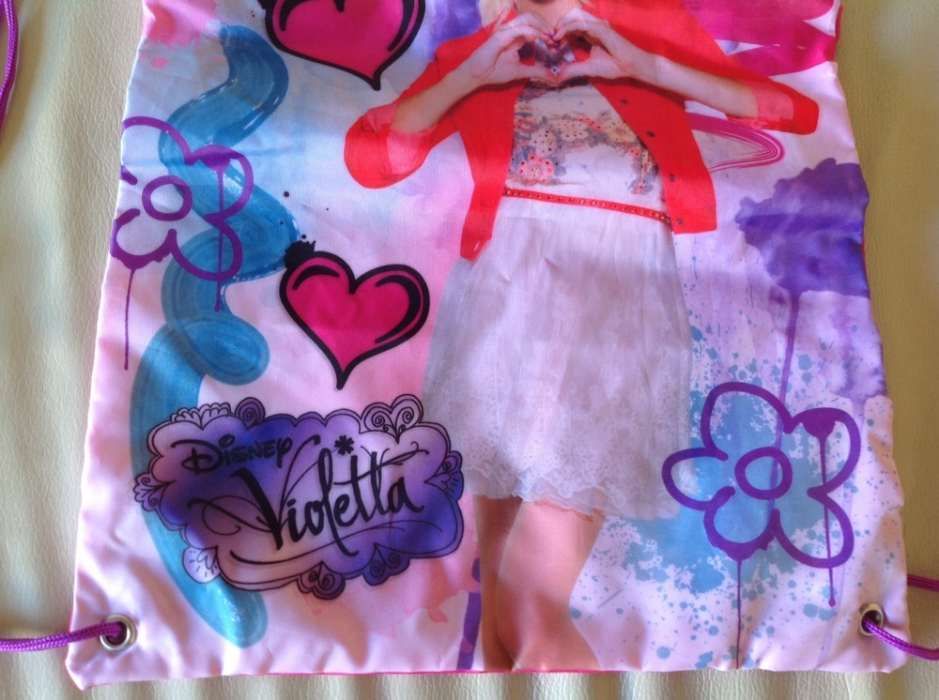 Disney Violetta novo com etiqueta: bolsa/mochila/saco de praia