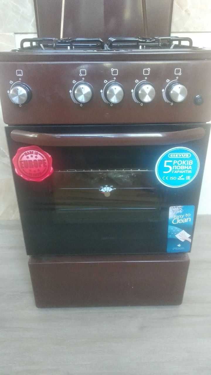 Продам Плиту газовую с газовой духовкой. новая. Eleyus FARO 5001 EF BR