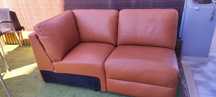 Sofa Pele canto oportunidade