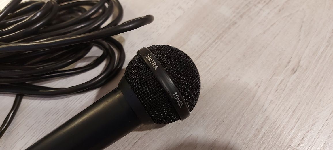 Mikrofon Tonsil Unitra + przedłużacz XLR