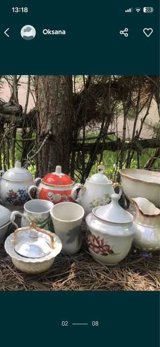 Все чайники и сахарницы по 50 гр