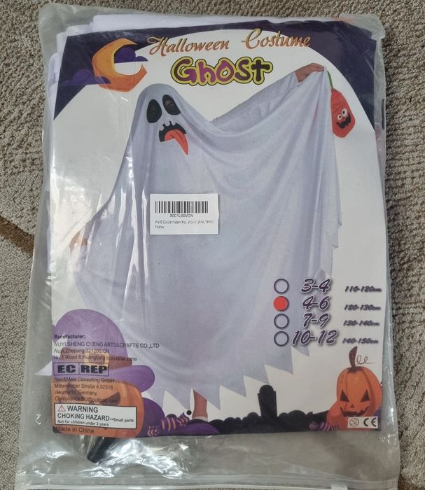 Halloween strój przebranie duch 122