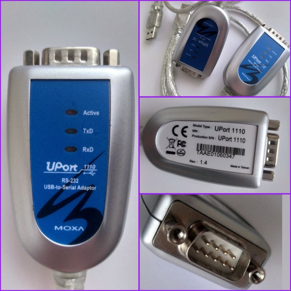 Moxa UPort 1110 - USB в RS-232 COM-Port Адаптер/Конвертор/Перетворювач