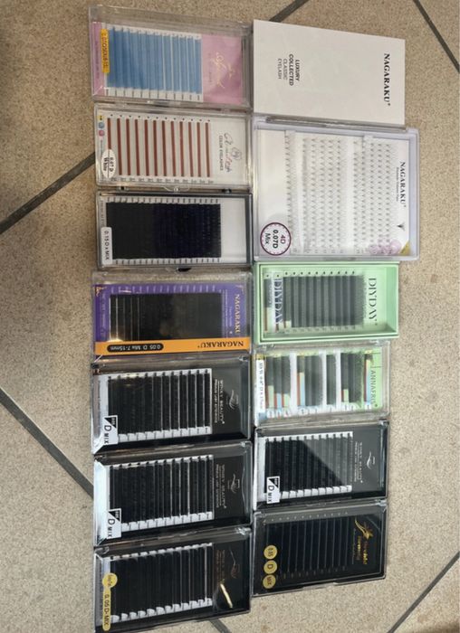 Kasetki rzęs / sztuczne rzesy do przedłużania