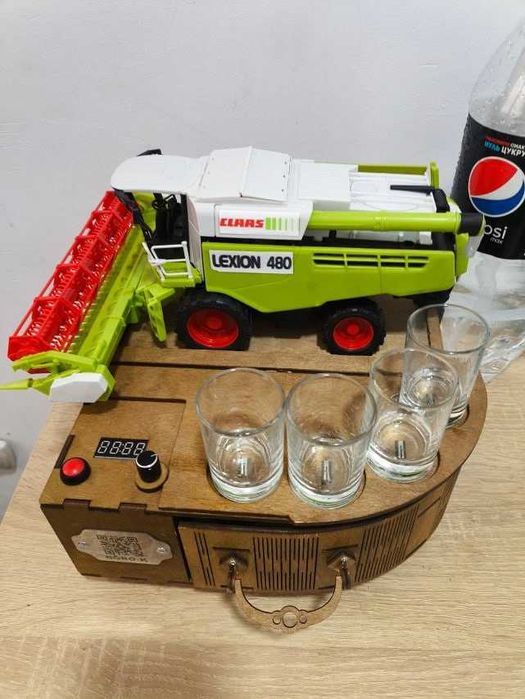 Автобармен Наливатор Комбайн на 4 і 5 і 6 чарок GREEN і Claas