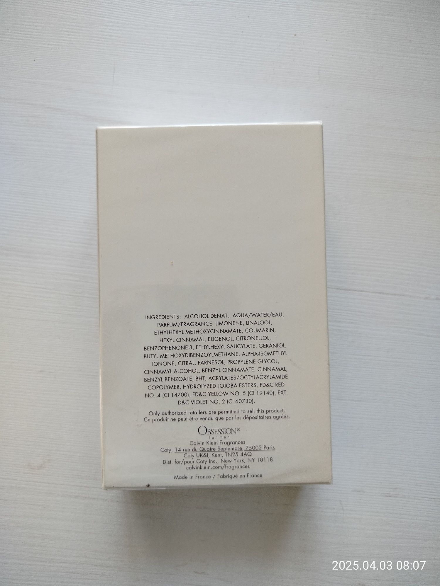 Calvin Klein Obsession for men 125 ml edt nowa z drogerii