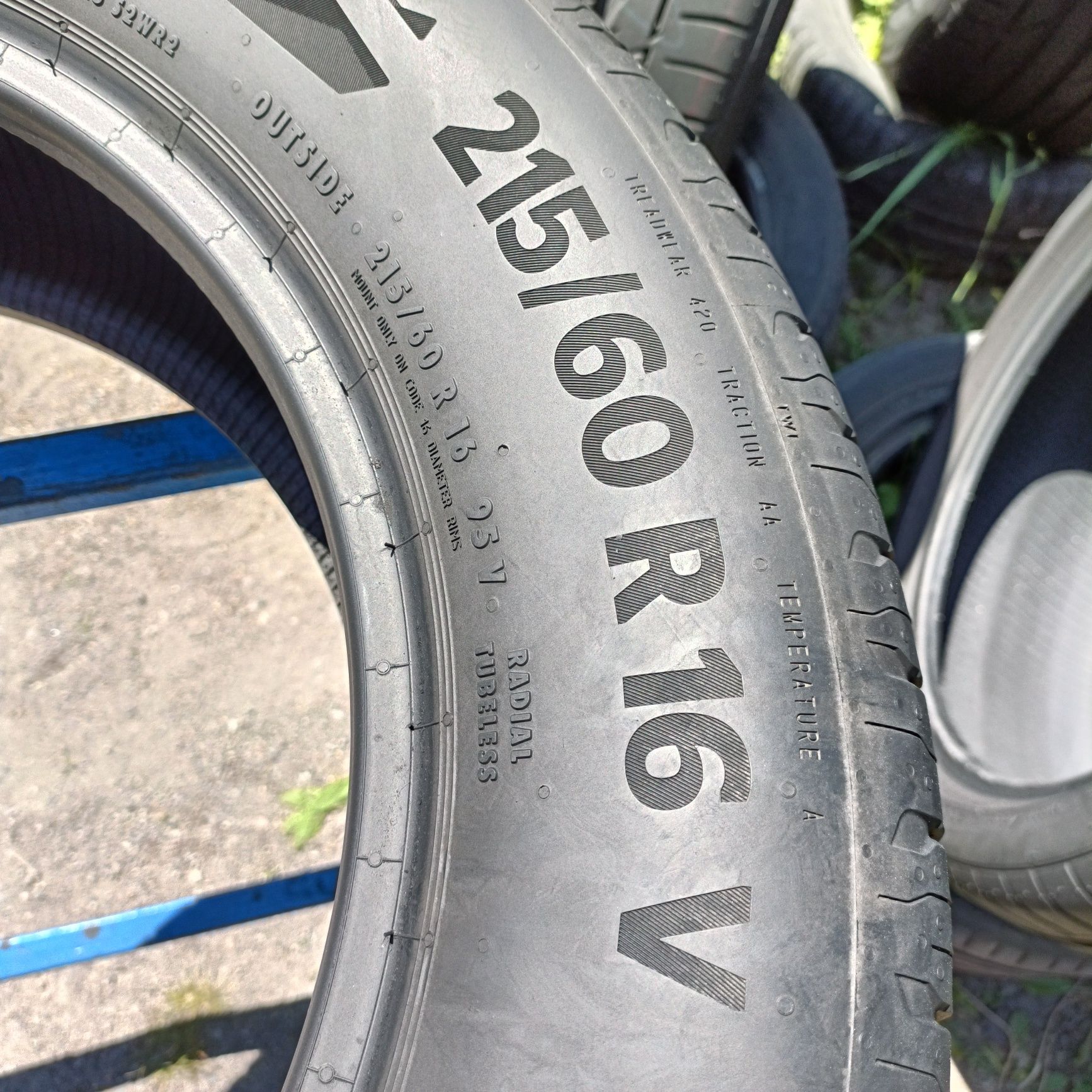 215/60r16 Continental EcoContact 6 z 2020r 6mm