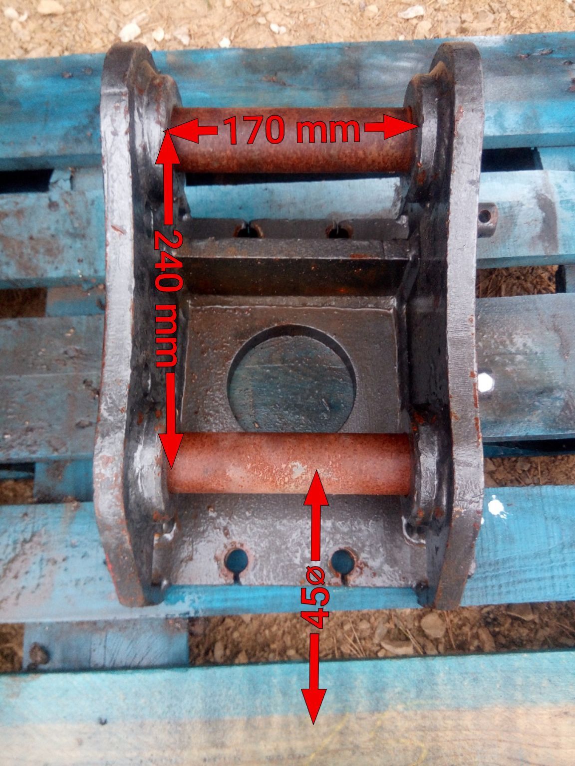 Płyta adaptacyjna koparki 45mm do młota łyżki fi45mm minikoparki