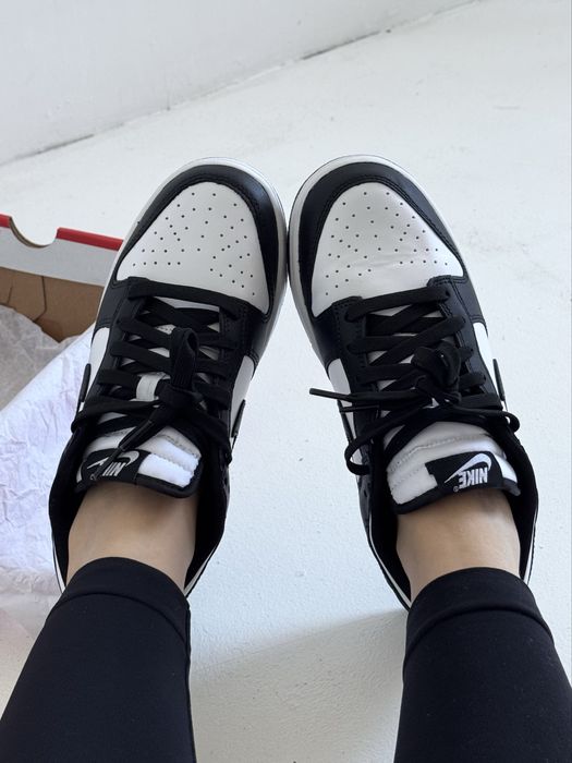 Оригинал Nike Dunk Low Retro ‘Pandaʼ (DD1391 100) кожание данки панда