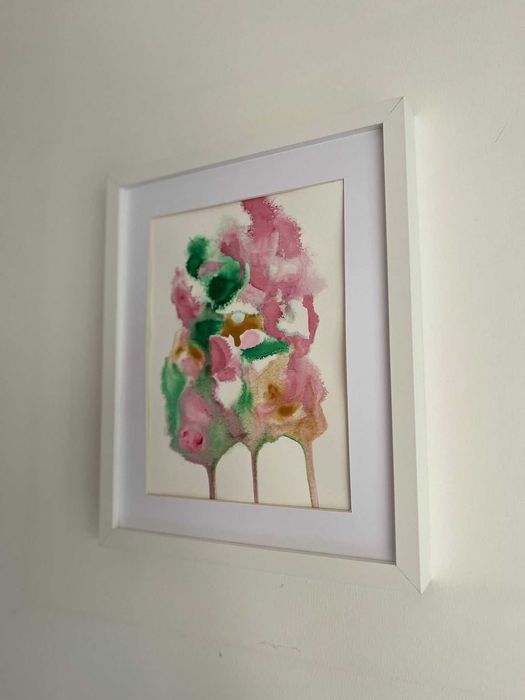 Pintura abstrata em acrílico