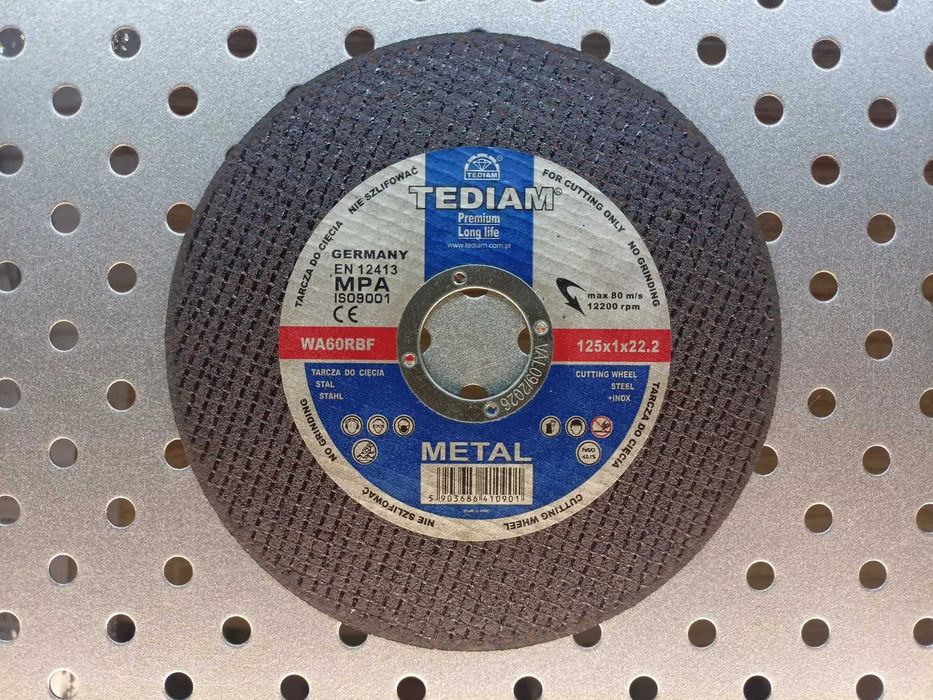 Tarcza do cięcia metalu 125x1,0mm tarcza do METALU 125mm