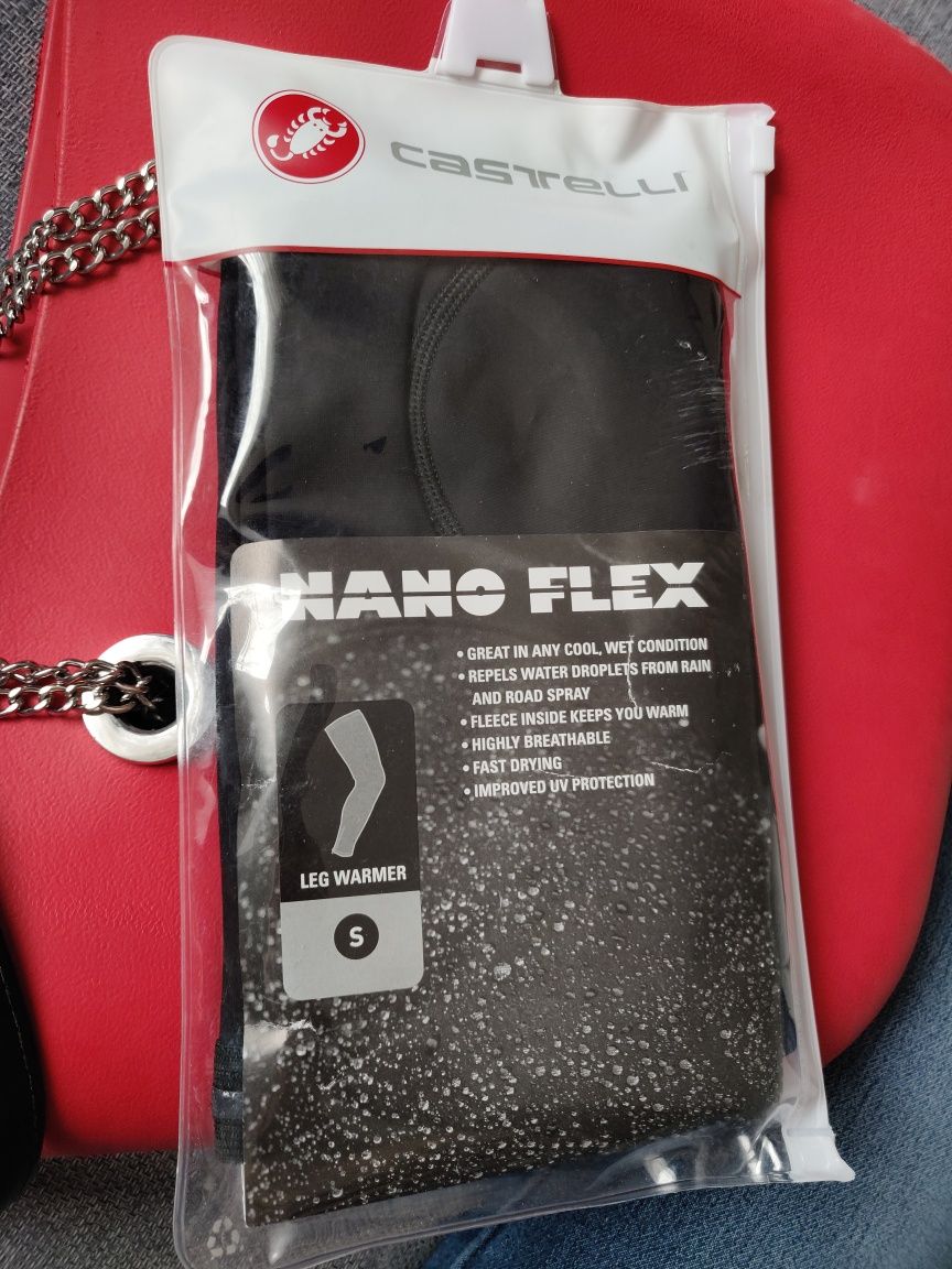 Nakolanniki rowerowe kolarskie Castelli Nano Flex rozmiar S