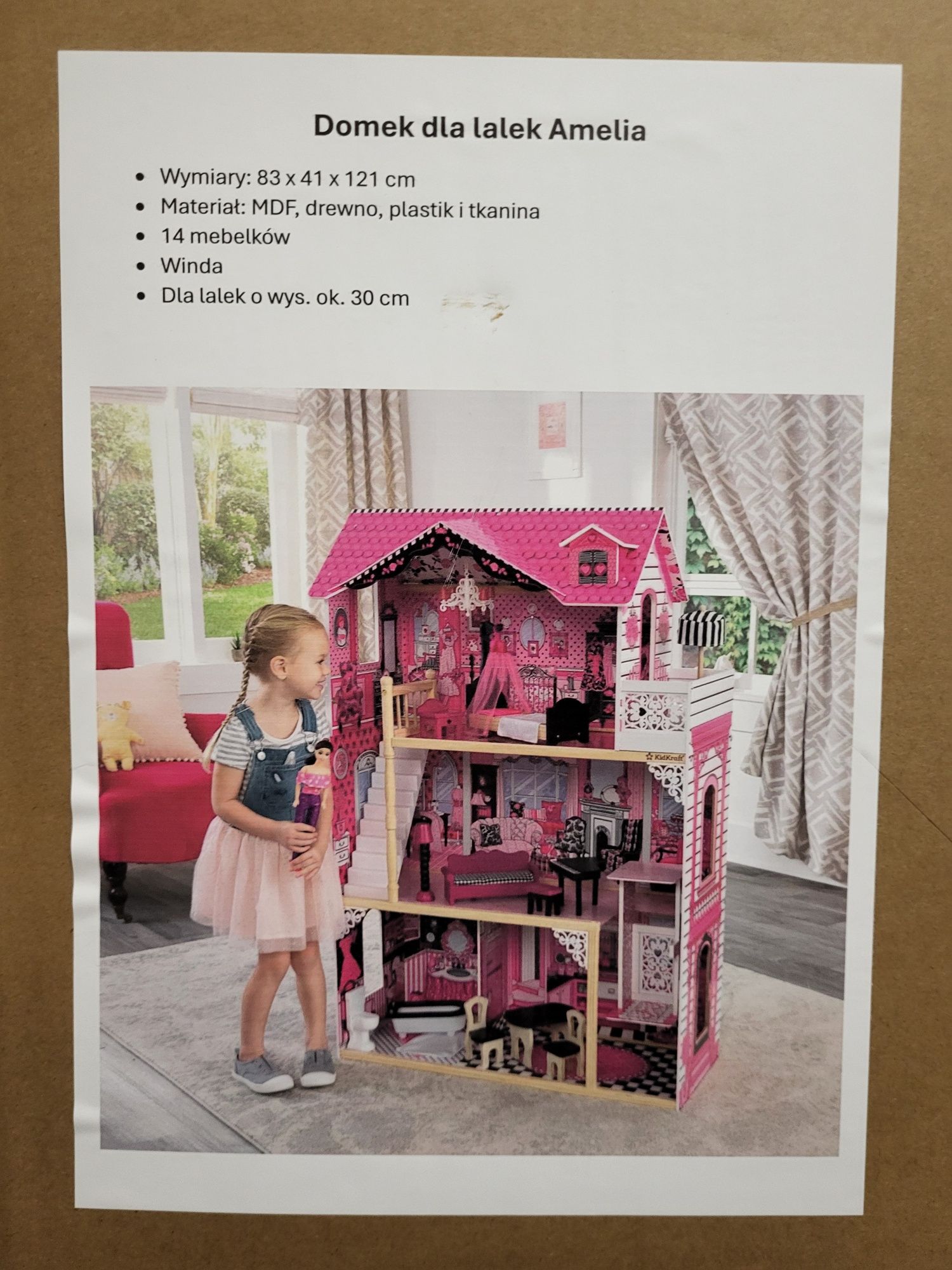 NOWY Domek dla lalek - Kidkraft AMELIA