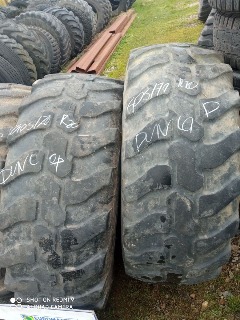 405/70R20 Dunlop Opony używane przemysłowe 4 szt